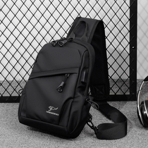 2022 new fashion mens chest bag casual Messenger bag tide brand ins single shoulder backpack large capacity waterproof Korean