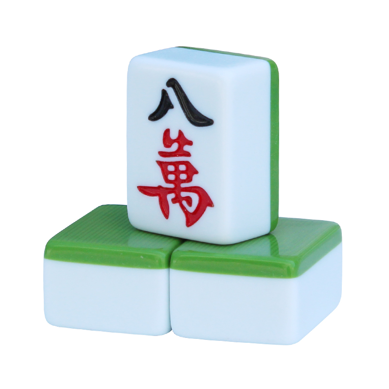 Grade 1 household mahjong card Large hand rubbing dark green 40 42mm38 medium size send with pocket tablecloth