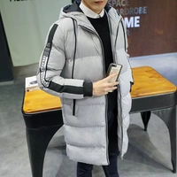 Mùa đông đứng cổ áo vest hoang dã vai ngắn nhung dày bánh mì áo bông xuống áo vest nam hoodie nam