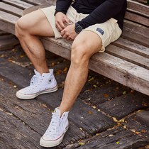 AlphaGym Retro Webbing Loose Side Shorts Men Spring Summer New Fitness Sports Casual Draw Rope 50% Pants