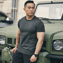 AlphaGym speed dry man short sleeve spring summer new fitness running quick dry elastic light and light and breathable blouse T-shirt