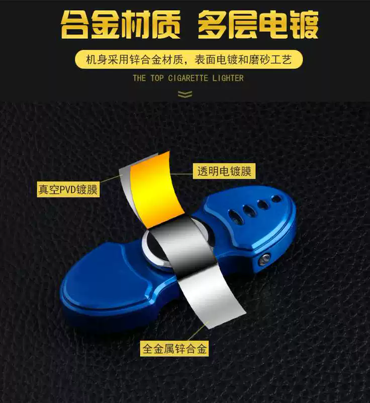 Glowing ngón tay con quay hồi chuyển nhẹ hơn đầy màu sắc sáng sạc USB xoay thuốc lá điện tử nhẹ hơn để gửi bạn trai batluario