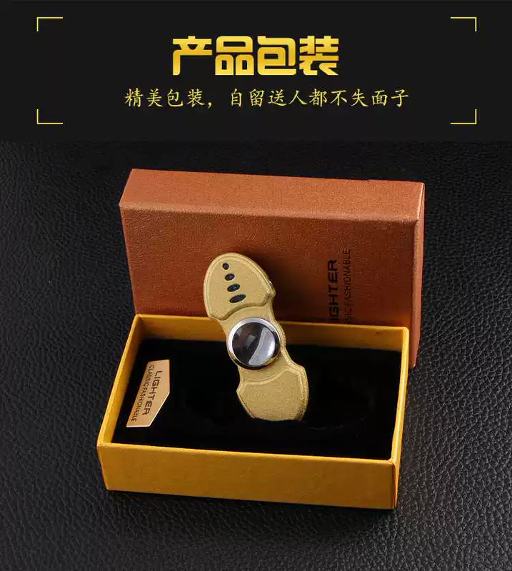Glowing ngón tay con quay hồi chuyển nhẹ hơn đầy màu sắc sáng sạc USB xoay thuốc lá điện tử nhẹ hơn để gửi bạn trai batluario