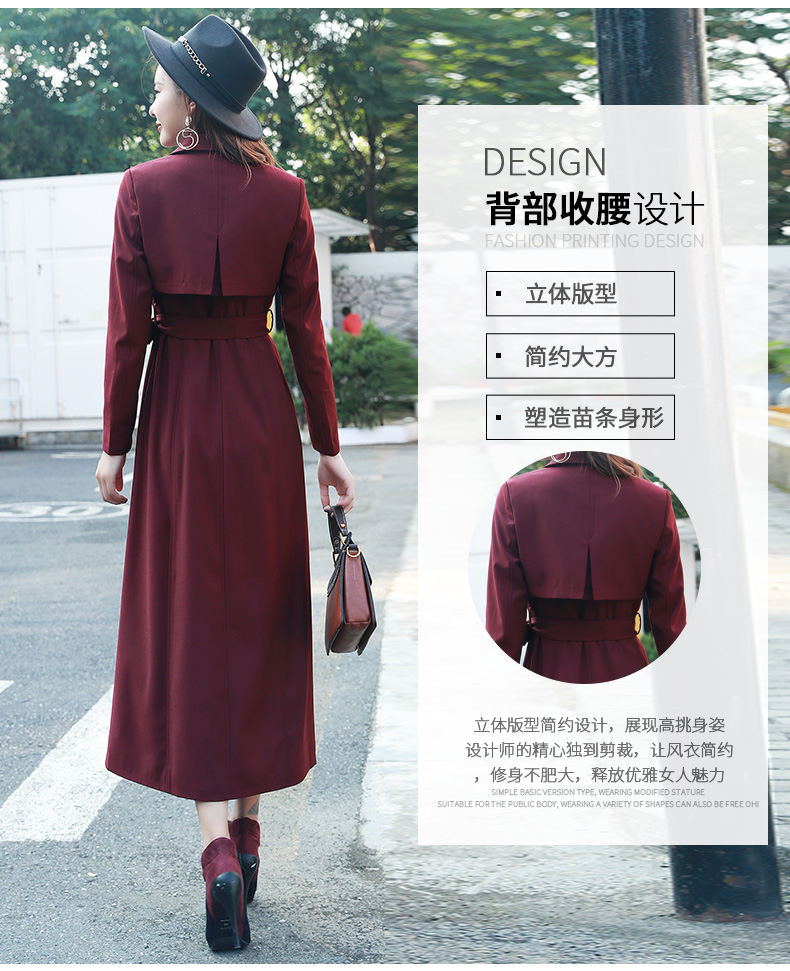 Trench pour femme LOVBAITI  LA en Polyester - Ref 3226503 Image 10