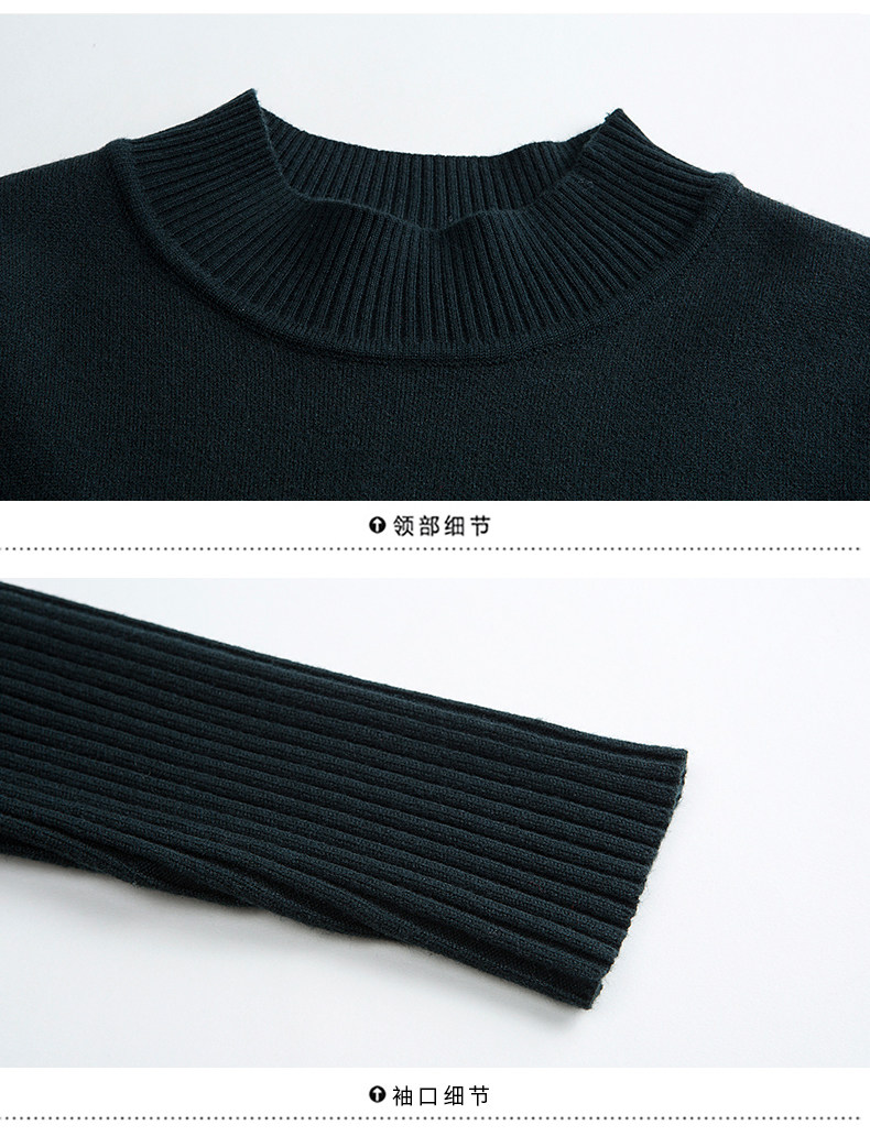 Шерстяное платье, длинное трикотажное платье, свитер, в западном стиле, средней длины, для среднего возраста 例韵 