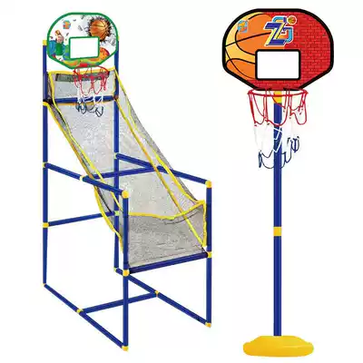 Children's non-perforated wall hanging basketball rack board dormitory indoor shooting frame basket ball Class 3-6 year old boy toy