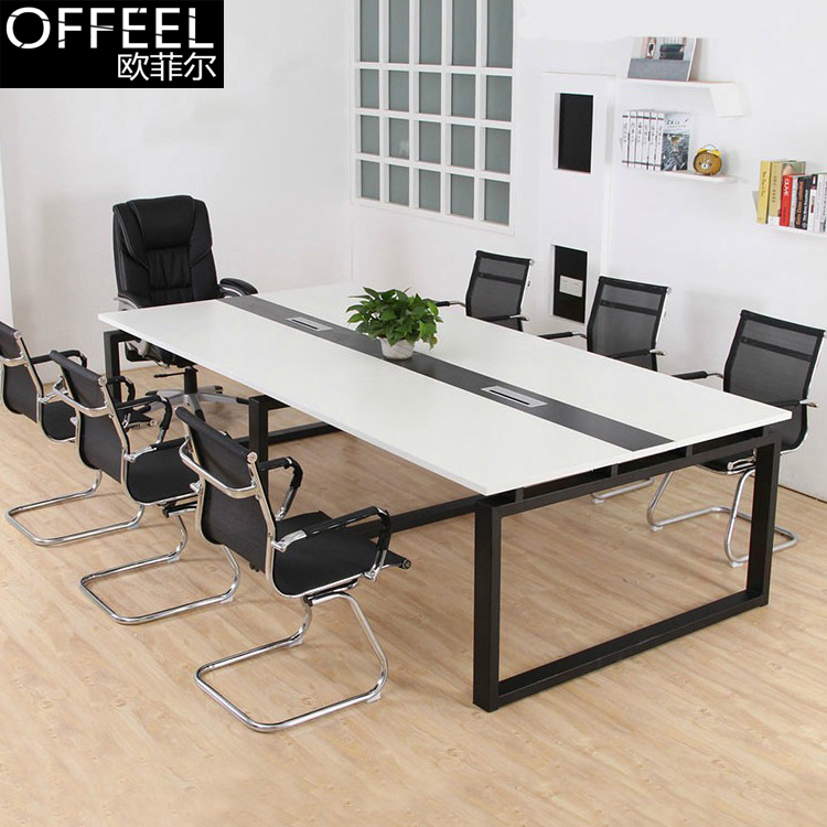 Nanjing simple modern conference table rectangular conference table training table negotiation table factory direct sales office conference table