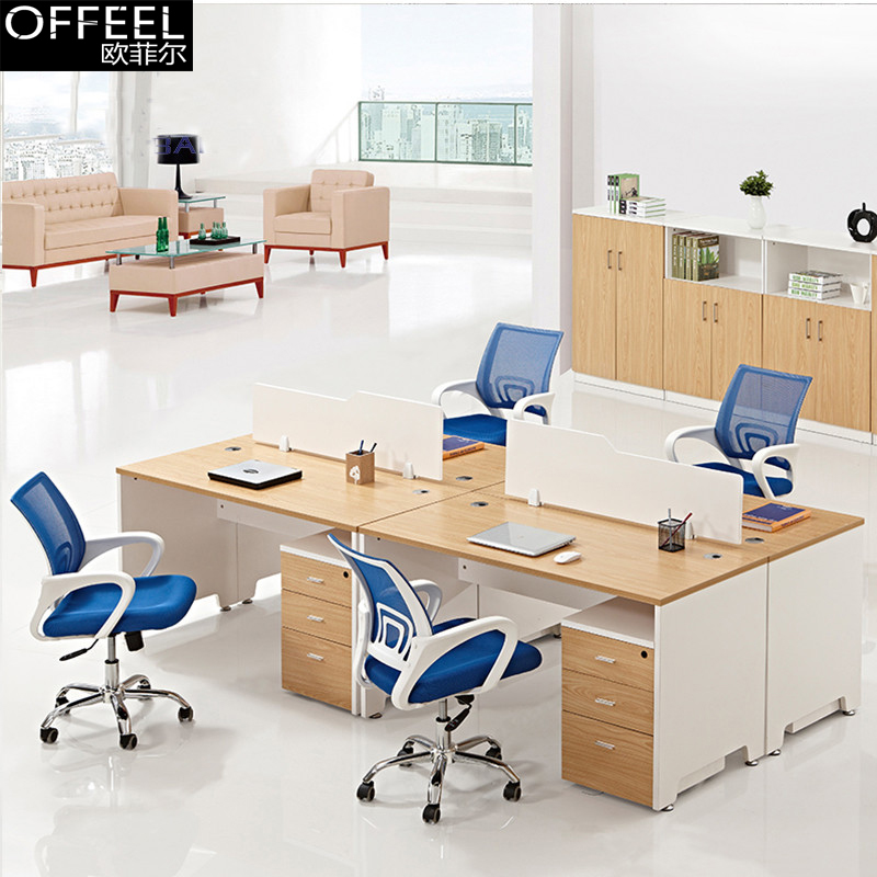Nanjing office furniture can be customized combination desk simple modern screen work position employee position computer desk