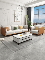 Sofa living room modern simple small apartment light luxury Net red three people apartment 2021 New Technology fabric sofa