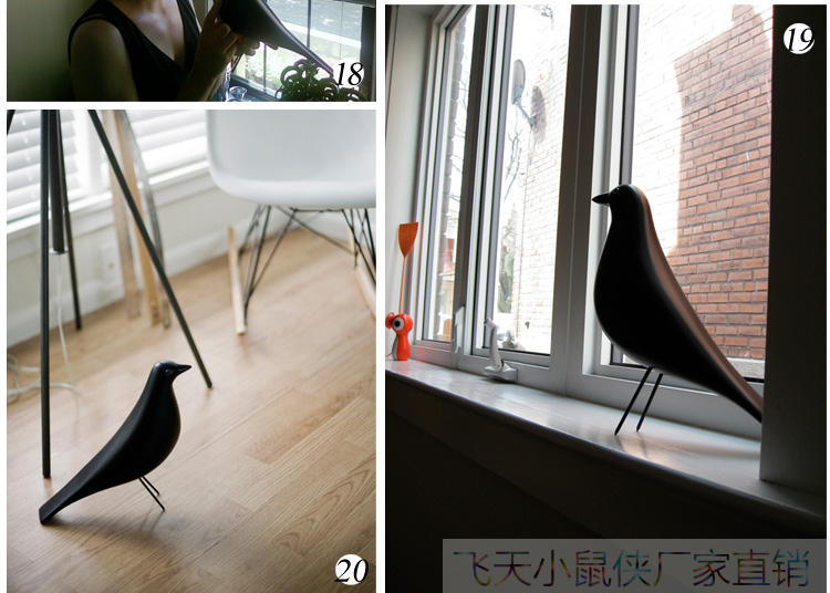 Eames chim mới nhà sáng tạo đồ trang sức chim gỗ trang trí sáng tạo phụ kiện đồ nội thất - Đồ nội thất thiết kế ghế sofa đơn