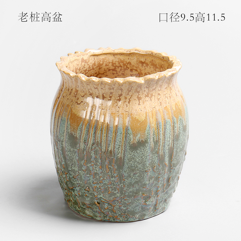 Creative move girl heart northern wind restoring ancient ways is green, cuhk small lovely fleshy flowerpot ceramic wholesale basis