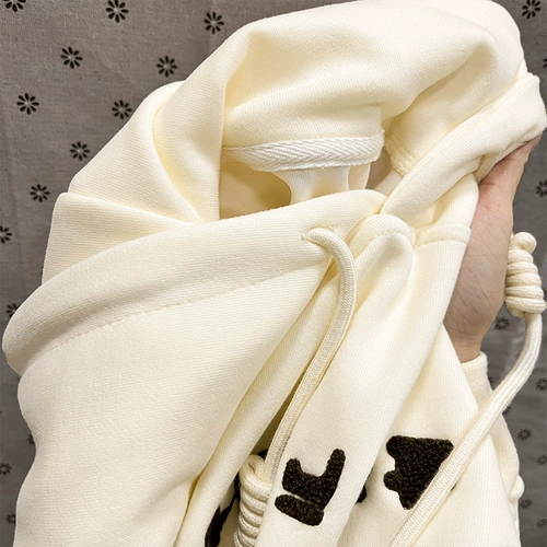 Демисезонная толстовка с капюшоном, утепленный удерживающий тепло сексуальный лонгслив, с вышивкой