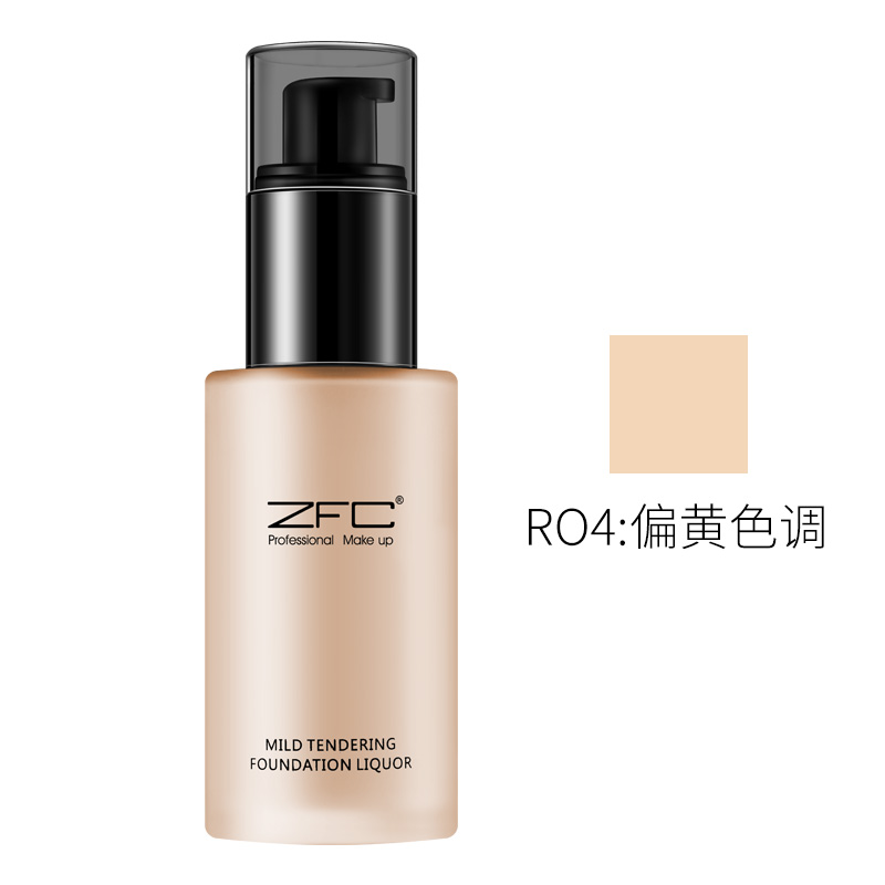 Kem nền dạng lỏng Zfc Kem che khuyết điểm lâu trôi Kem nền dạng kem nền che khuyết điểm làm sáng da kiểm soát dầu trang điểm nude - Nền tảng chất lỏng / Stick Foundation phấn nước kill cover