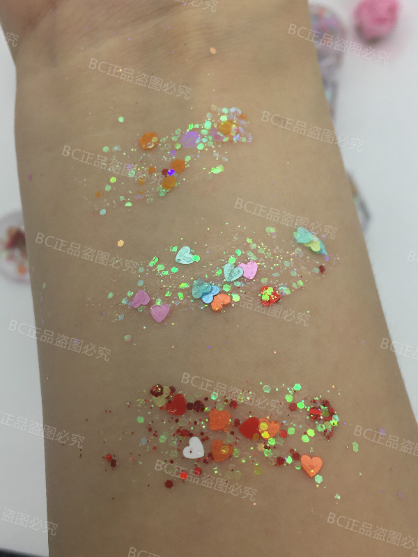Cô gái không có keo dán trang điểm phù thủy bụi nàng tiên cá có độ bóng cao sequin lấp lánh flash show trong phấn mắt bảng mắt colourpop 12 ô
