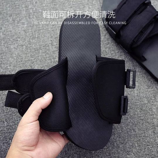 Summer Trendy Outdoor Fashion Sandals for Men, Korean Style Trendy and Unique Slip-On Slippers for Couples, Students, Non-Slip Beach Shoes