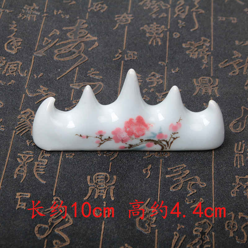 Manufacturer Direct Jingdezhen Ceramics Pen Hill Five Finger Hills Plum Brush Pen Holder Calligraphy Items Wholesale