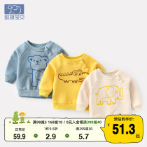 Baby Guardian's Autumn Winter Upflower Children's Upper Boys's Dress One-year-old Baby Clothes Winter Upgrading Children's Spring Dress