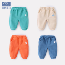 Baby Pants Spring Autumn Female Baby Long Pants Spring Outwear Kharen Pants Male Newborn Toddler Cotton Pants Can Open Crotch Spring Clothing
