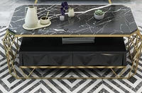 120*60*45 Золотая рама+черный мрамор