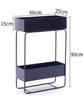 Черная двойная длина слоя 60 ширина 25 высота 90 см.