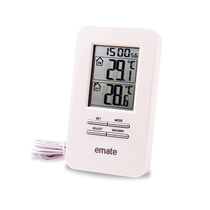 Yimeite indoor and outdoor electronic thermometer Time display temperature clock Electronic clock clock