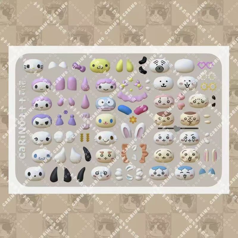 【In Stock, Authentic, Free Shipping】Kakakalino Self-Mocking Sanrio Bear Face Nail Art Mold 【In Stock, Authentic, Free Shipping】Kakakalino Self-Mocking Sanrio Bear Face Nail Art Mold