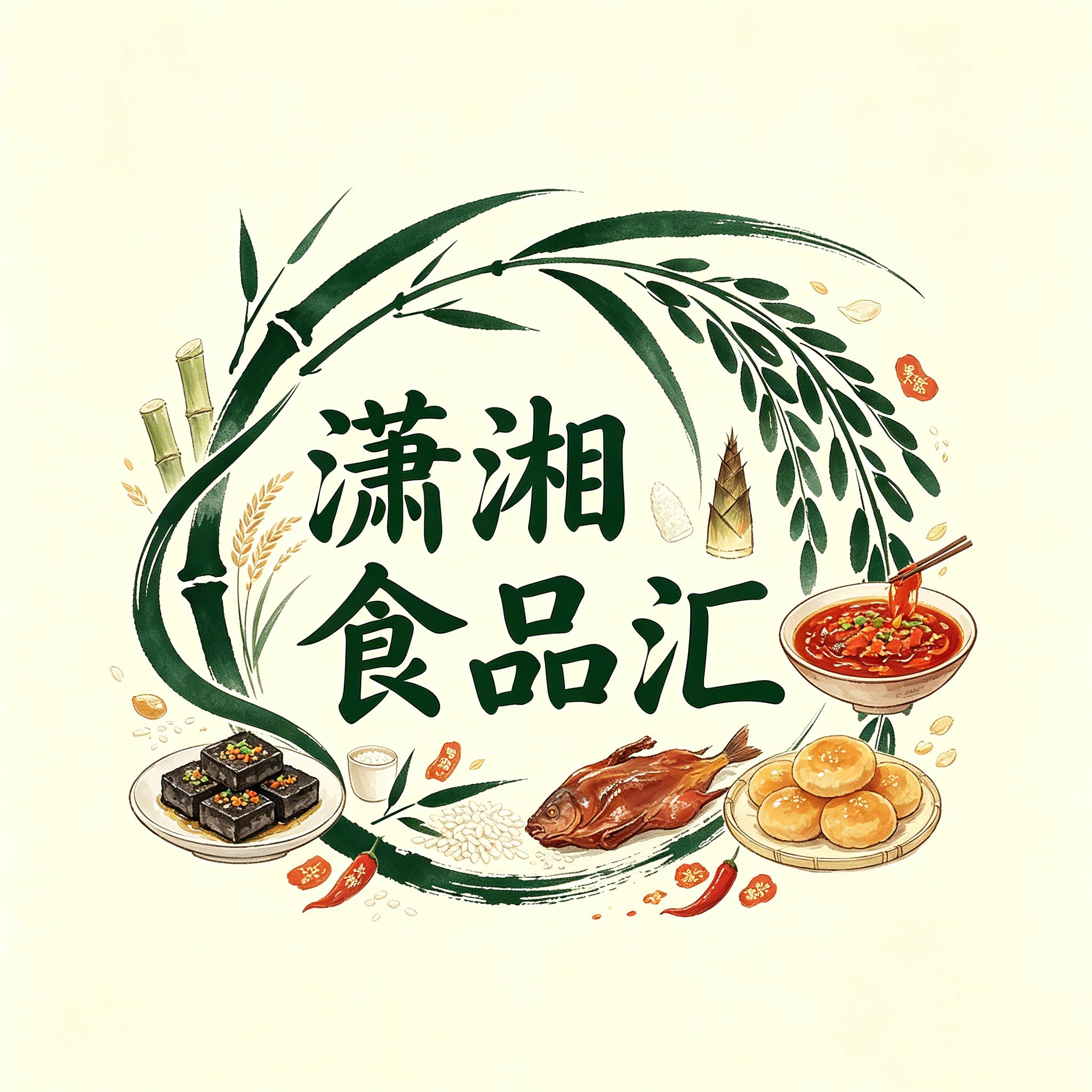 潇湘食品汇一汇聚湖南特产美食小吃的LOGO