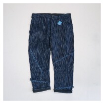 Spot PORTER CLASSIC PANTS yarn thorn embroidery blue dyed casual nine-point pants