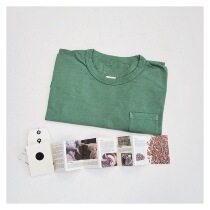 Spot VISVIM 22SS JUMBO TEE S S (V D) natural vegetation dyed short-sleeved T-shirt