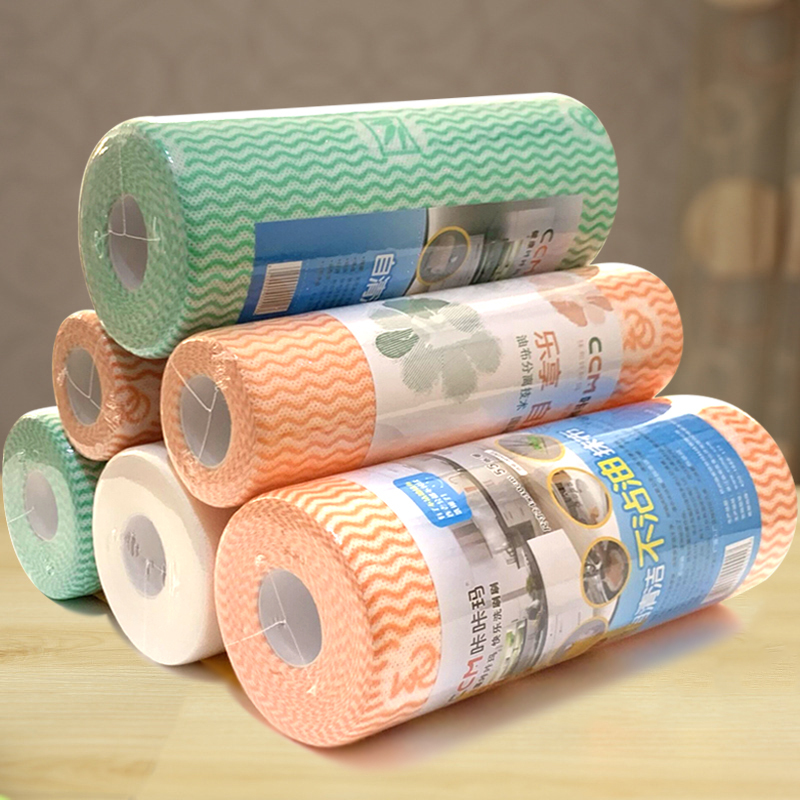 Thickened Dishwashing Cloth, Disposable Kitchen Rag, Dual-Use for Dry and Wet, Household Special Dishwashing Towel, Non-Stick Oil Paper Towel