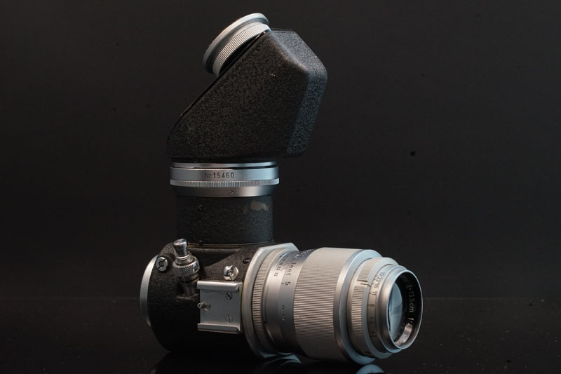 The Leica Leica 135mm micro-distance close-up focus leather cavity
