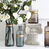 (Clearance 6 fold) Modern minimalist Petersburg handmade glass flower bottle flower arrangement living room bedroom model room