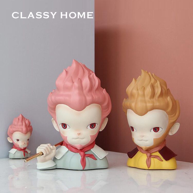 (Clearance 50% off) Havoc in Heaven Monkey King Series Monkey King Ornament Soft Decoration Light Luxury Creative Gift