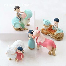 (Clearance 5 fold) Creative twelve Zodiac ornaments mouse cow Tiger Rabbit Dragon Snake Horse Sheep Monkey chicken dog pig birthday gift