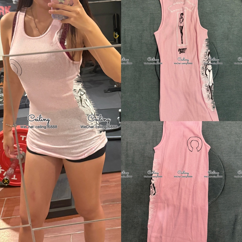 [Top of the Line] Vkwwhy 25Fw New Doll Collaboration Waffle Knit Sleeveless Slim-Fit Vest