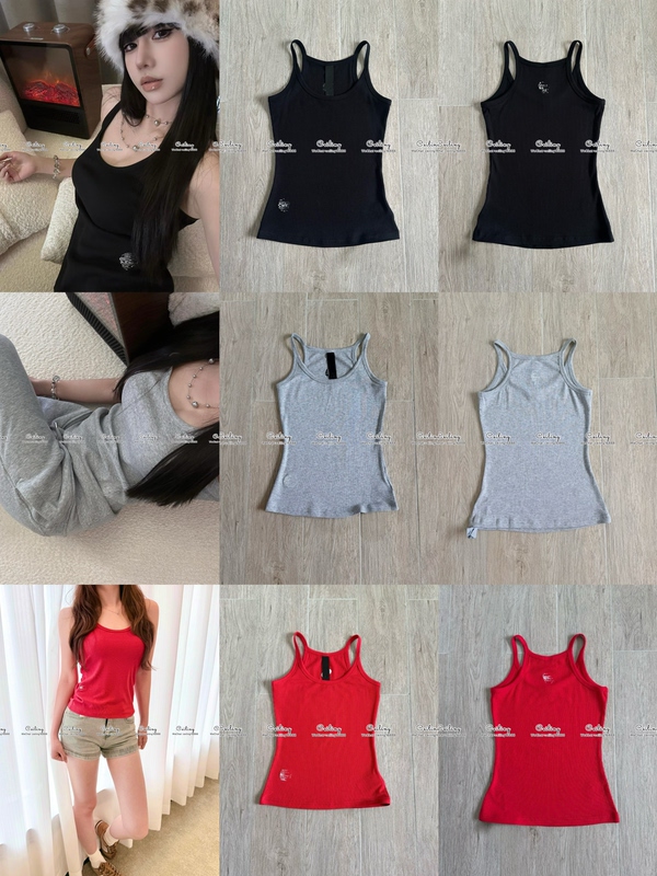 [Top of the Top] Vkwwhy 26Fw New Sanskrit Embroidered Knitted Vest Slim Fit Women's Style
