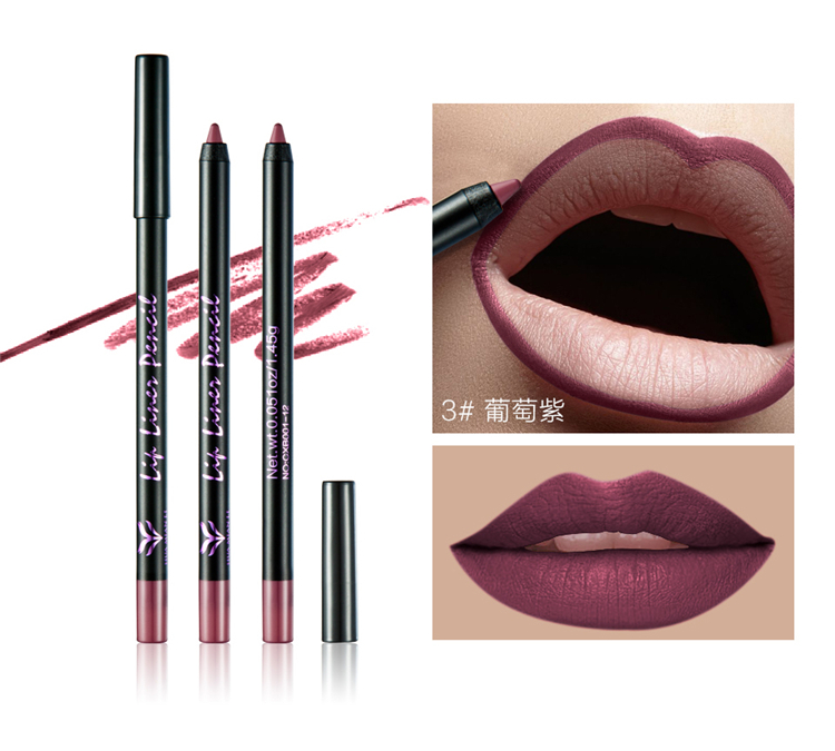 Môi lót bút kéo dài giữ ẩm không đánh dấu không thấm nước matte chính hãng màu nude cắn môi trang điểm tranh lip bút chì không dính cup son môi bút 	son bút chì apieu	