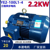 YE2 series motor three phase asynchronous motor YE2-100L1-4 2 2KW 4 pole three phase asynchronous motor