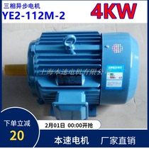 YE2 series motor three phase motor YE2-112M-2 4KW 2 pole three phase asynchronous motor