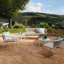 Nordic Outdoor Sofa CourtyCourtyLeisure Vineyard Balcony Sofa Outdoor Sunshine Chancellor Five-piece Set