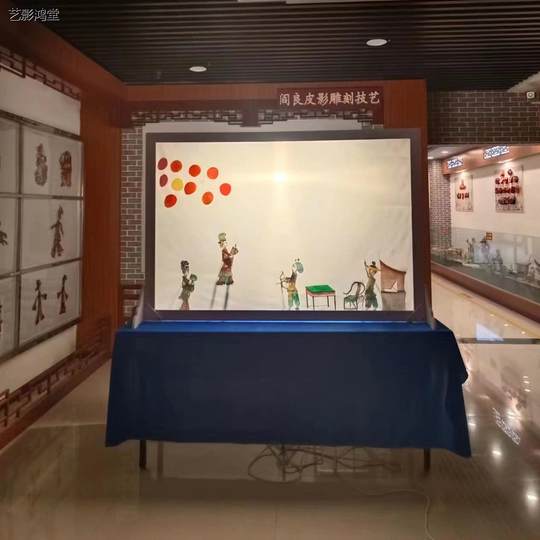 七夕节牛郎织女皮影戏 幼儿园儿童玩具人偶戏 皮影戏幕布支架灯光