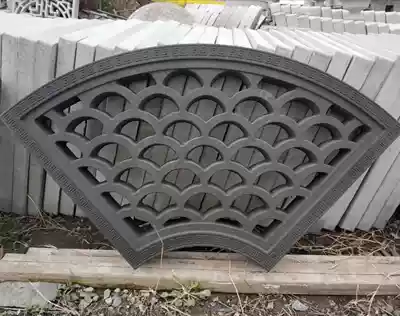 Antique flower window mold Retro cement flower wall plastic mold Ventilation window mold Cement products mold