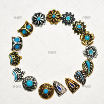 Bohemian vintage nail jewelry Light therapy Nail art tools Nail polish Glue Rivets Metal gem Owl crown