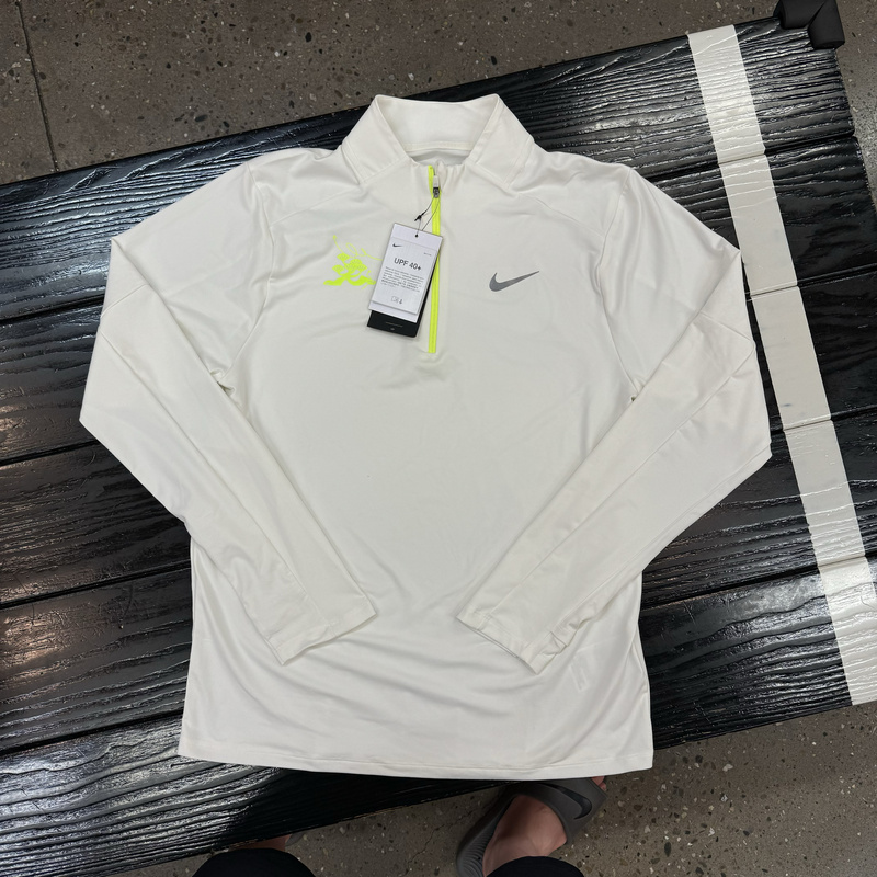 Authentic Nike Dri-Fit Men's Sun Protection Running Sports Training Half-Zip Long-Sleeve Hq4733-133 Authentic Nike Dri-Fit Men's Sun Protection Running Sports Training Half-Zip Long-Sleeve Hq4733-133