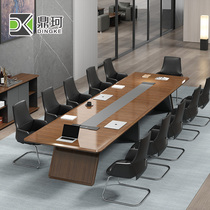 Office furniture conference table long table brief modern large meeting table and chairs combined long bar table negotiation table training table