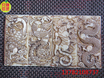 Hot selling finely carved antique jade jade jade collection of old jade jade jade collection High ancient jade jade pendant with big four beasts