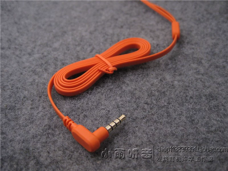 Dây tai nghe sợi dây dẹt rộng 4mm của Mỹ thay thế dây tự làm sửa chữa với dây lúa mì điều khiển cuộc gọi phụ kiện tai nghe - Phụ kiện MP3 / MP4