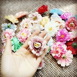 Huahai Grand World DIY DIY Материал Имитация материала Моделирование цветочной головы Цветочная головка 5,5 см цветущая горная камелия