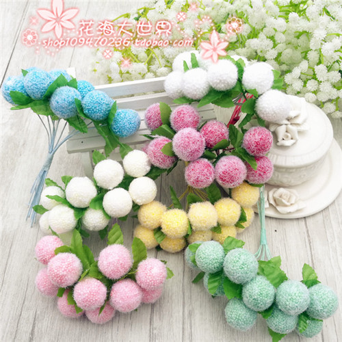 DIY Forest Ensemble Gold Ball Perpetual Raw Flowers Simulation Flowers Fake Flowers Phase Tho Sugar Box Head Accessories Handmade Material Accessories