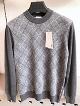 e-cut 100% pure cashmere mens half-turtleneck cashmere sweater front piece virtual lift thickening 270-310G 105-125